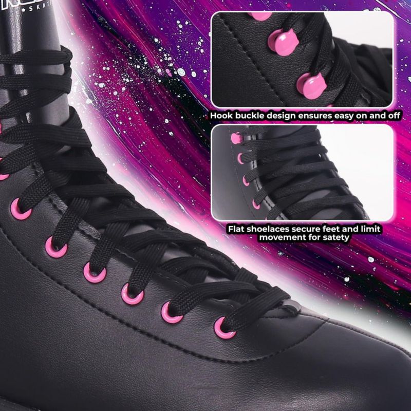 Patines de ruedas Nattork para mujer talla 9 color negro