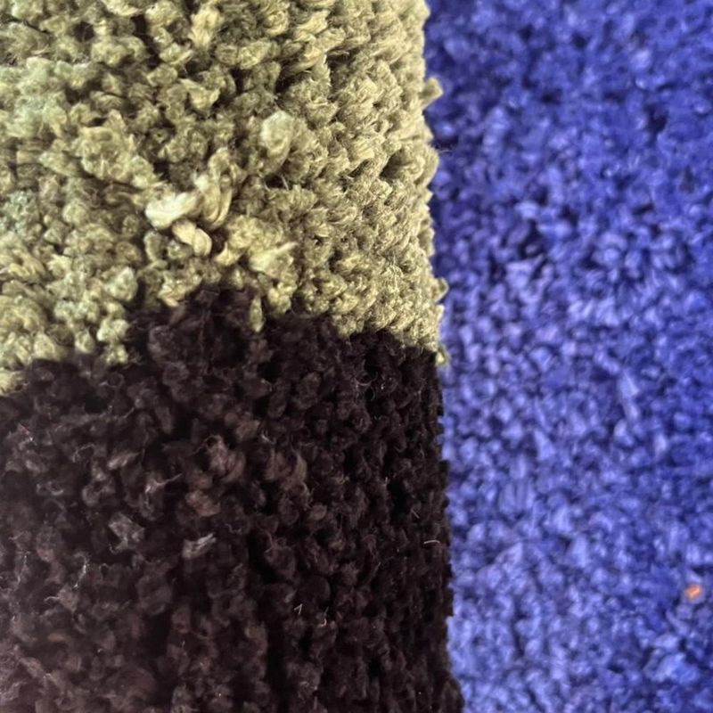 Alfombra LAKEA 90 cm Redonda Antideslizante Suave con Diseño Tierra