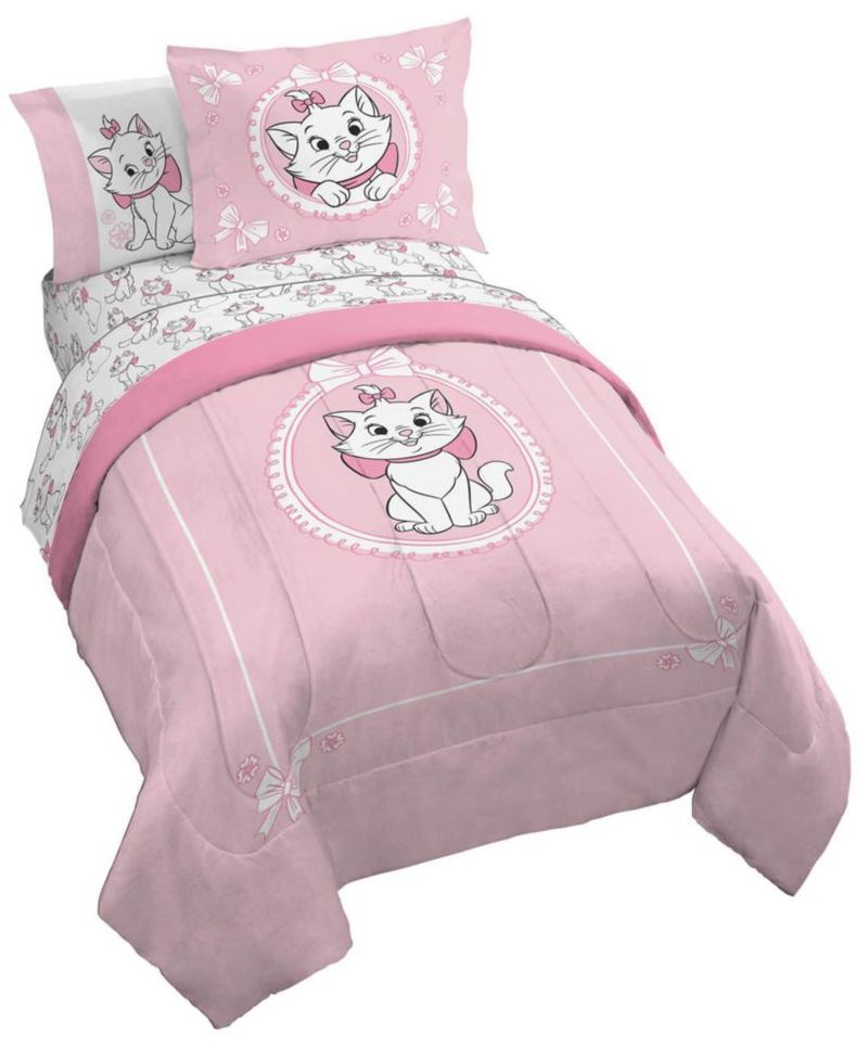 Juego de edredón Jay Franco Twin de 5 piezas rosa