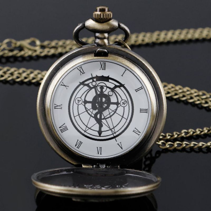 Reloj de Bolsillo Tiong 45 mm Anime Cosplay Marrón con Caja de Regalo