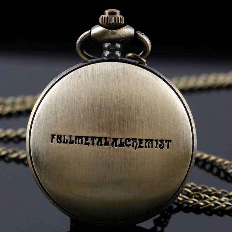 Reloj de Bolsillo Tiong 45 mm Anime Cosplay Marrón con Caja de Regalo