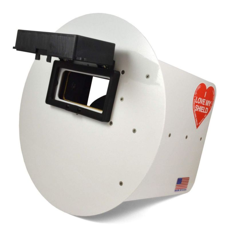 Casco de Soldadura Wendy's Gnome Shop Blanco con Lente Plegable