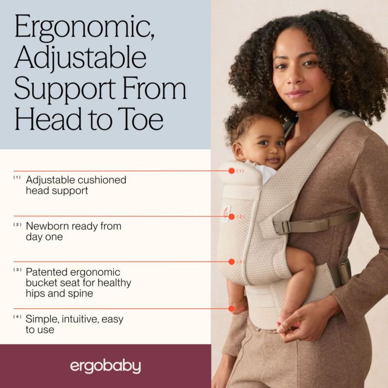 Portabebés Ergobaby Omni Lite Mesh 0‑24 meses 7‑16 kg