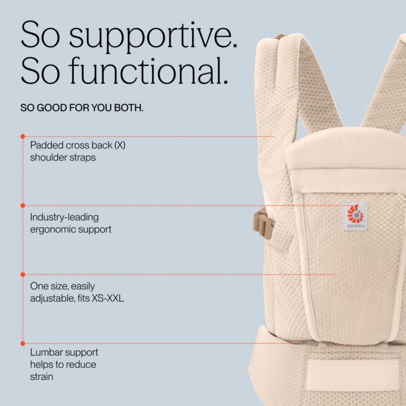 Portabebés Ergobaby Omni Lite Mesh 0‑24 meses 7‑16 kg