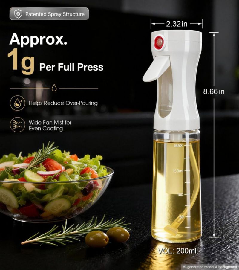 Atomizador de Aceite BUEDM 200 ml Aproximadamente 1 g por Pulsación (2)