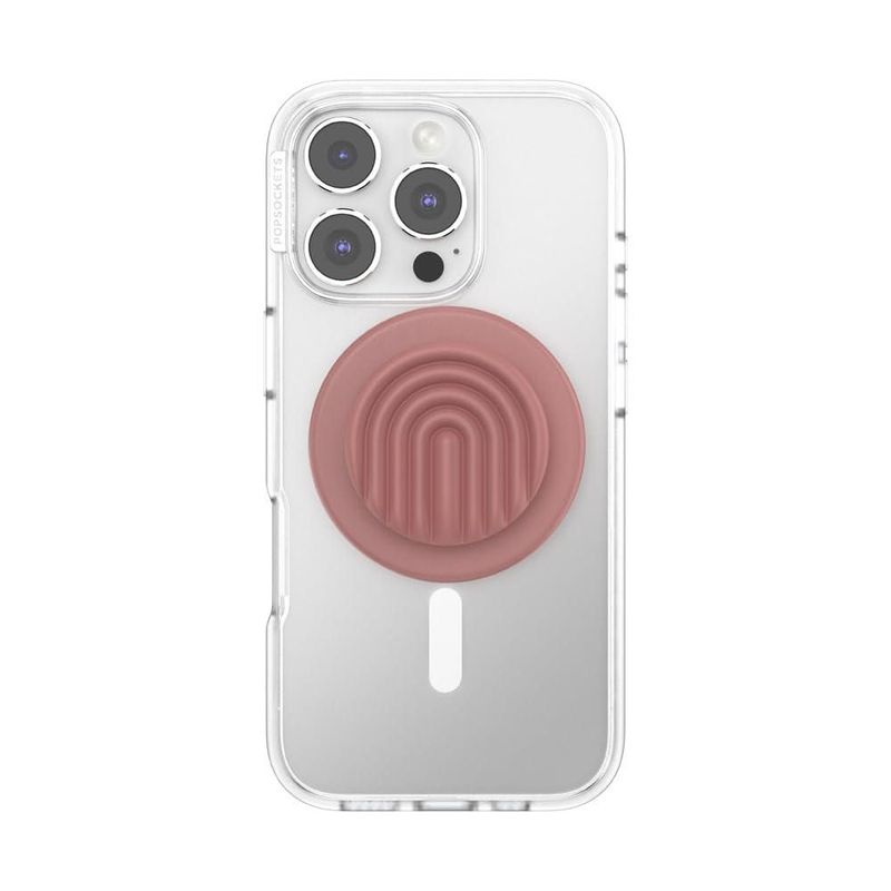 Agarre para móvil PopSockets MagSafe Curves Clay