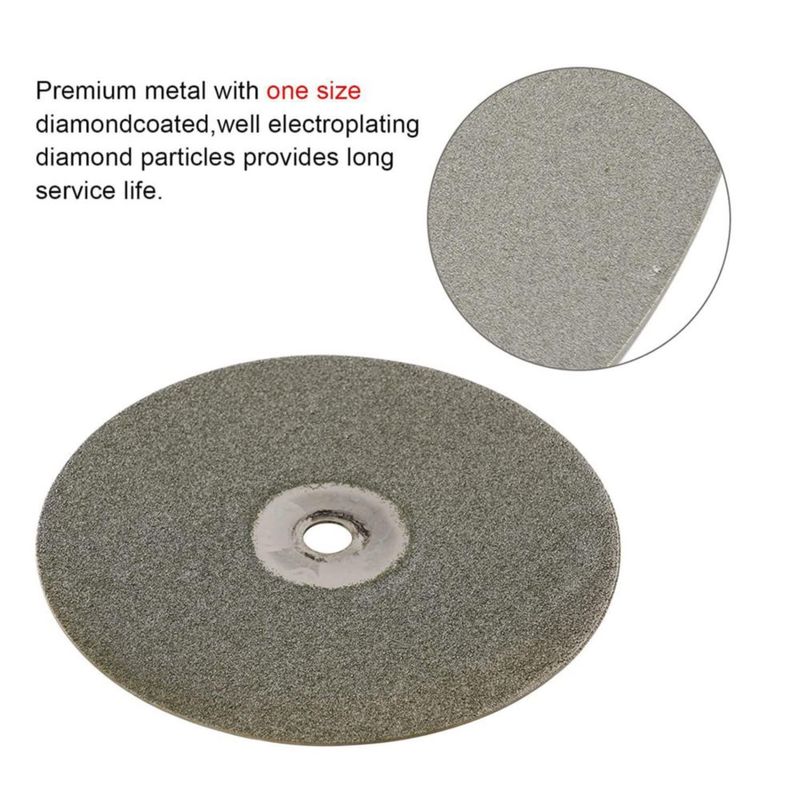 Rueda Abrasiva DZQ 15 cm x 13 cm - Set de 4 Discos de Diamante (grano 60 80 100 120)