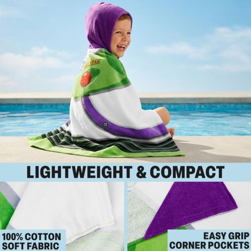 Toalla de Baño con Capucha Get Trend Toy Story Buzz Lightyear de Algodón