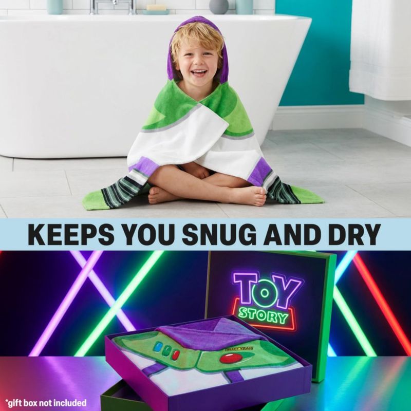 Toalla de Baño con Capucha Get Trend Toy Story Buzz Lightyear de Algodón