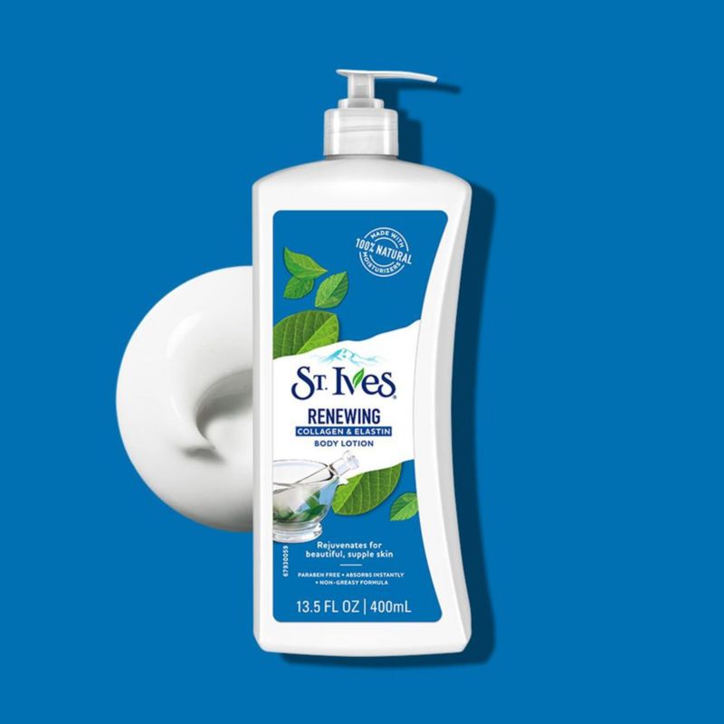 Loción Corporal Renovadora con Colágeno y Elastina St. Ives 400 ml