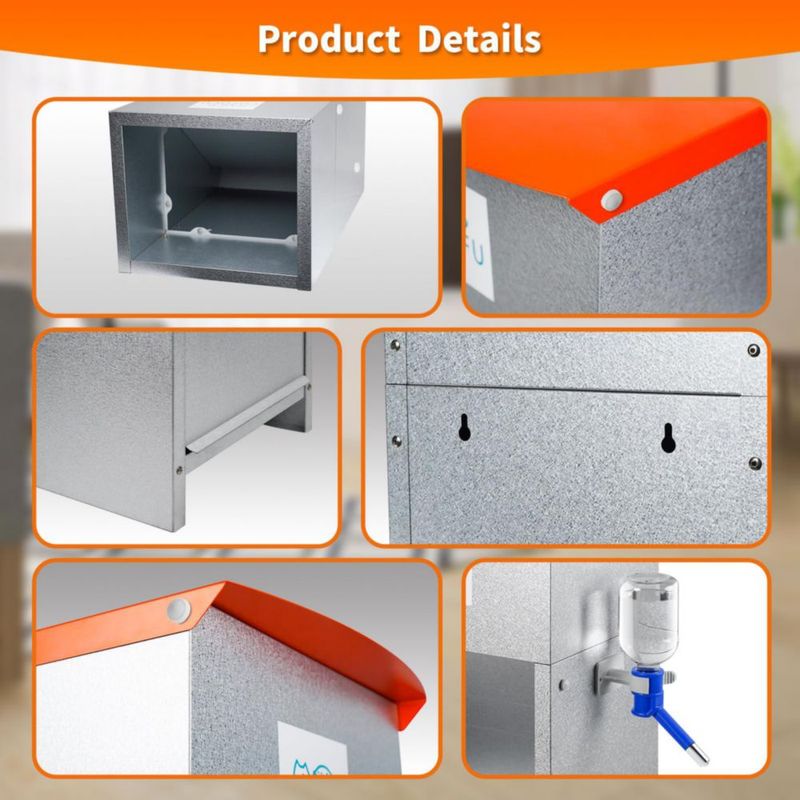 Alimentador automático para perros COZOFU 11 kg de acero galvanizado