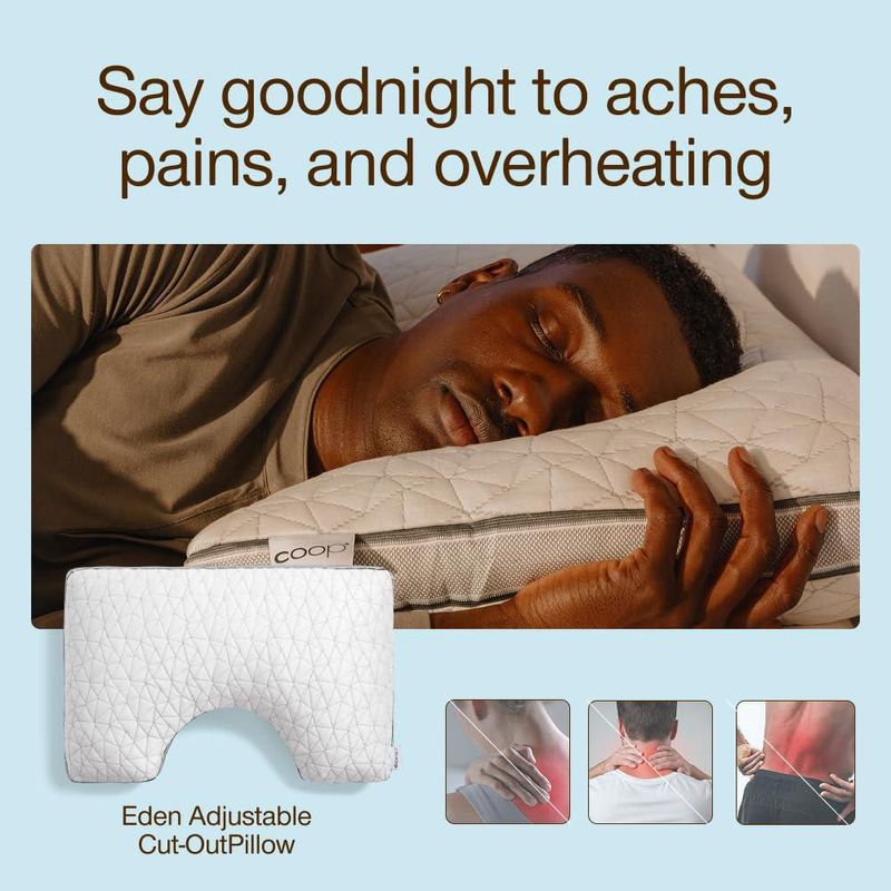 Almohada ajustable refrescante para dormir de lado Coop Home Goods Eden