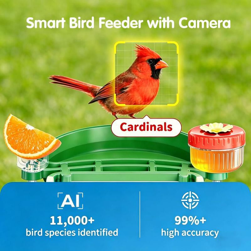 Comedero para Pájaros FreeKoala 4K IA con Energía Solar IP66