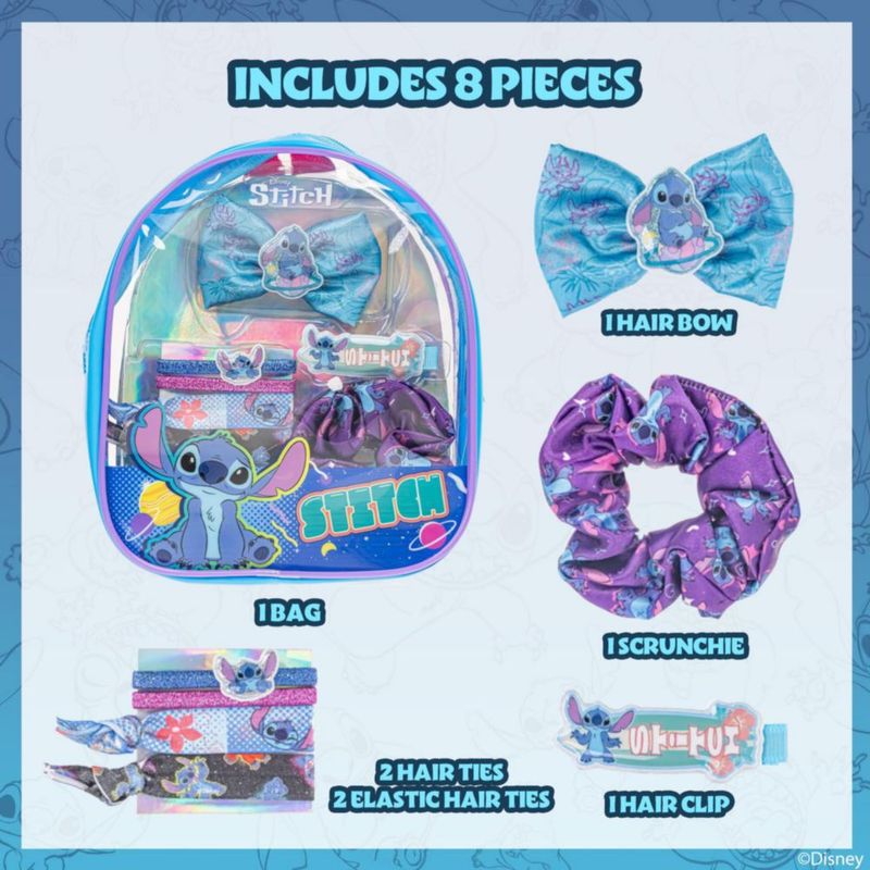 Set de Pinzas y Lazos Townley Girl Stitch con Bolsa Mini