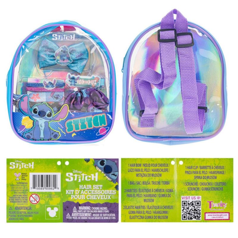 Set de Pinzas y Lazos Townley Girl Stitch con Bolsa Mini