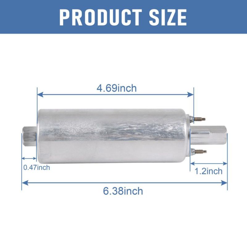 Bomba de combustible JDMSPEED 255 LPH 12V Kit universal en línea