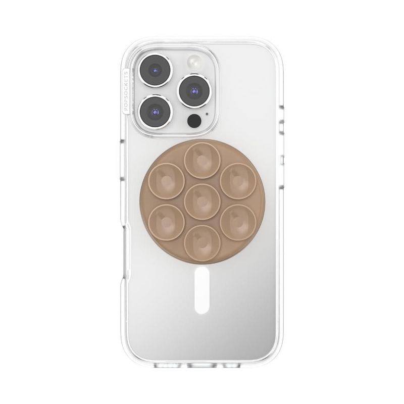 Agarre para teléfono PopSockets MagSafe color Latte