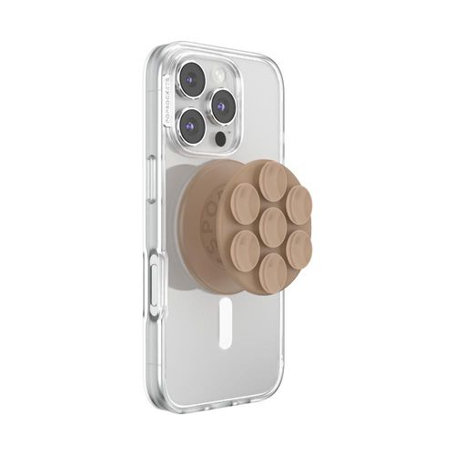 Agarre para teléfono PopSockets MagSafe color Latte