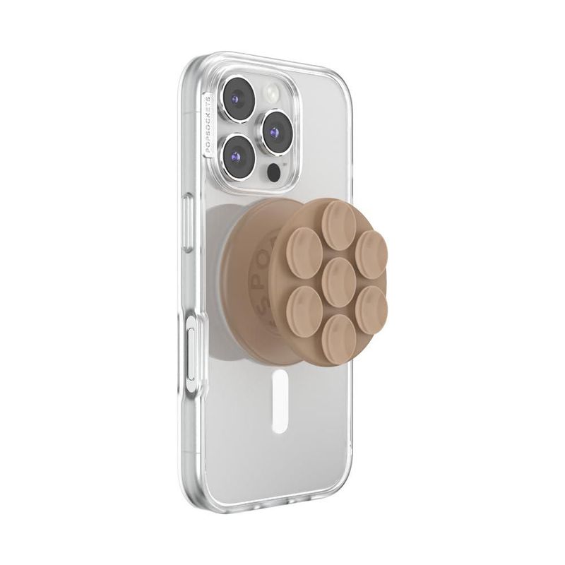 Agarre para teléfono PopSockets MagSafe color Latte