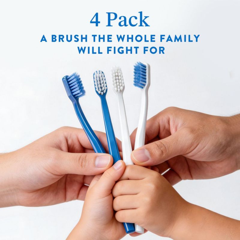 Cepillo de dientes Mouthology Nano Silver Ultra Soft Azul