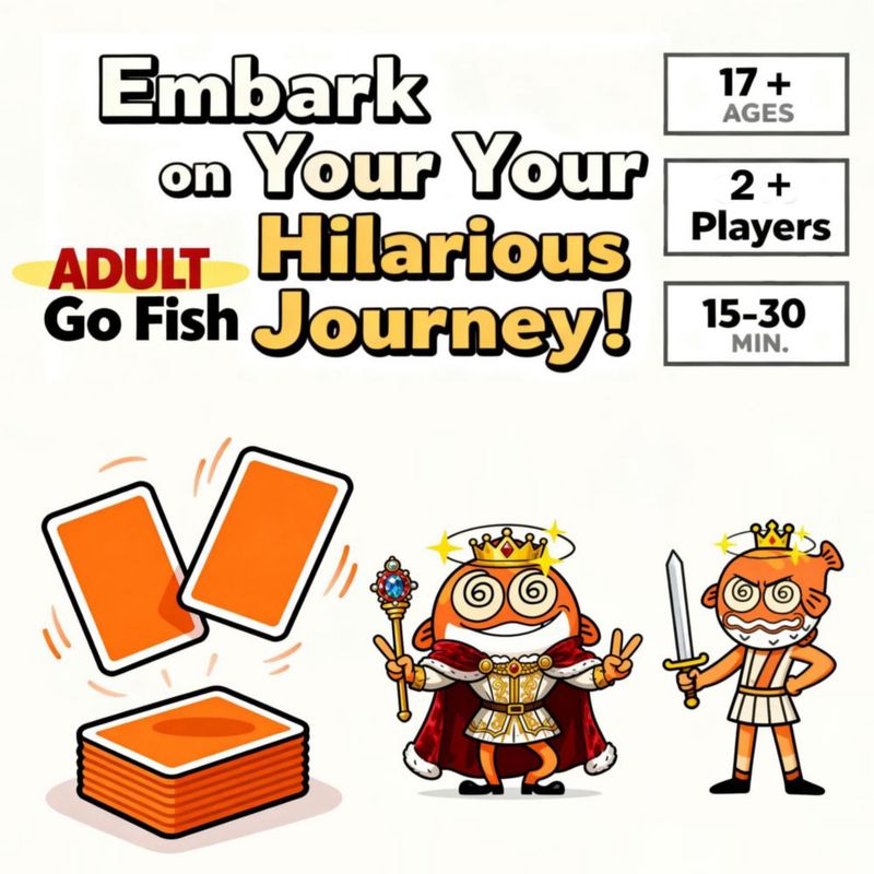 Juego de cartas Go Fish para adultos de dakasokaaa - Juego de fiesta