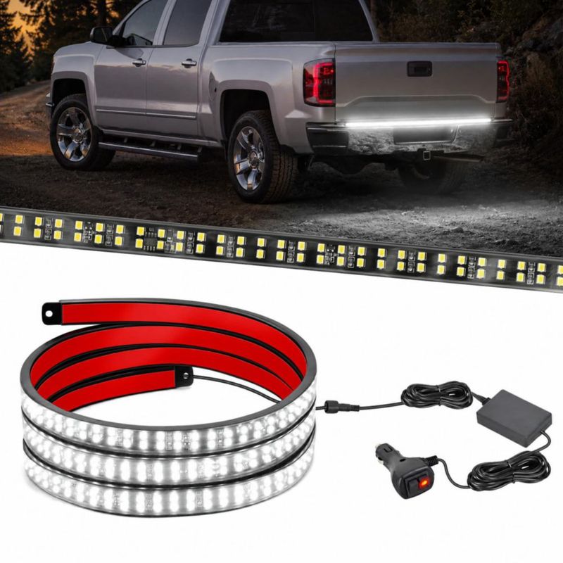 Luz de portón trasero Nilight 150 cm 360 LED Blanca Intermitente