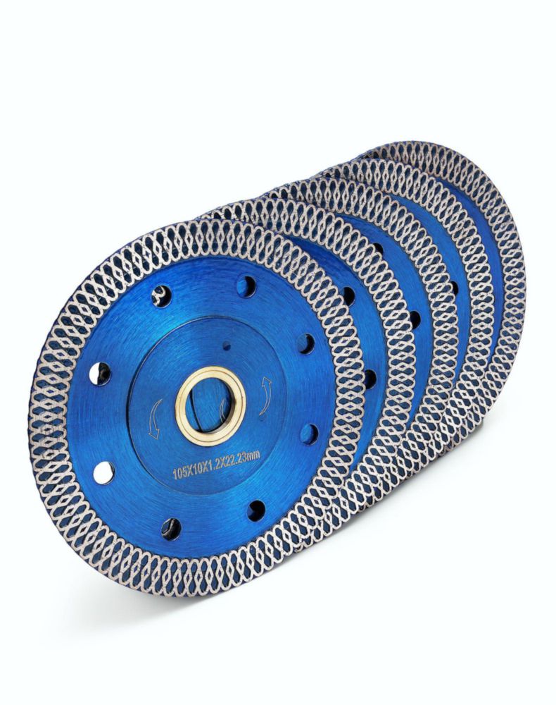 Hoja de sierra OSECH 10 cm 5 piezas Turbo para porcelanato Seco/Húmedo