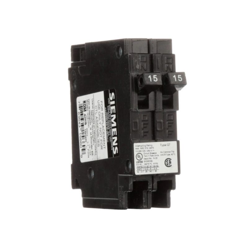Disyuntor SIEMENS 15 A 120 V Unipolar (2 unidades)