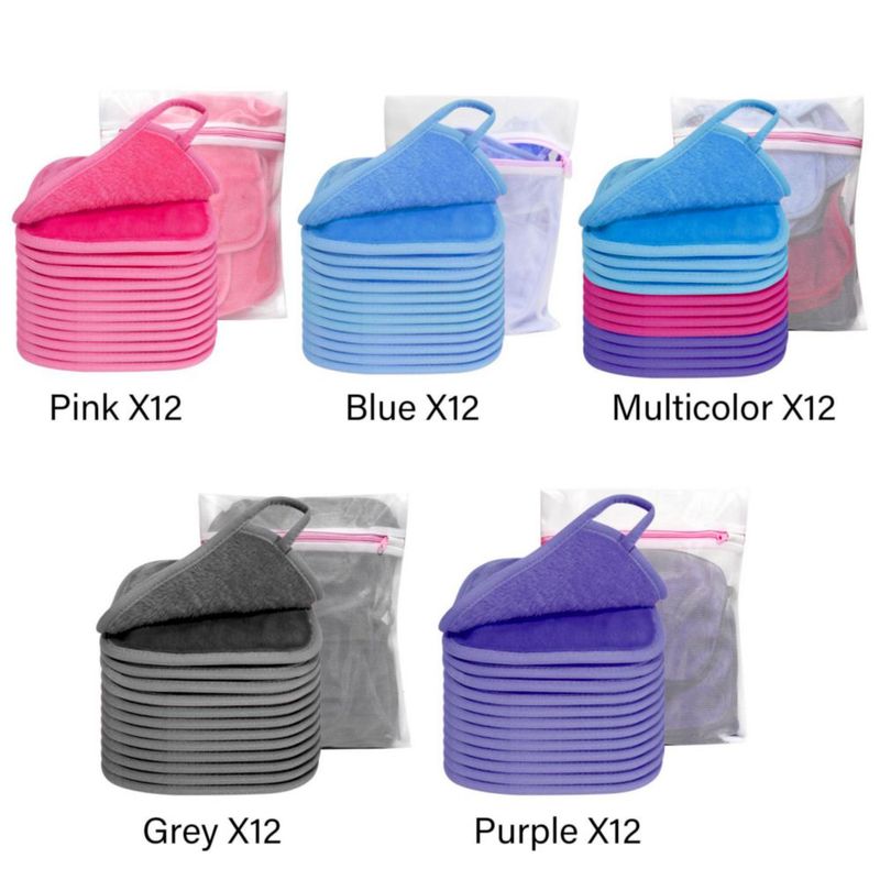 Paño desmaquillante reutilizable KODAMO 15 cm (12 unidades)