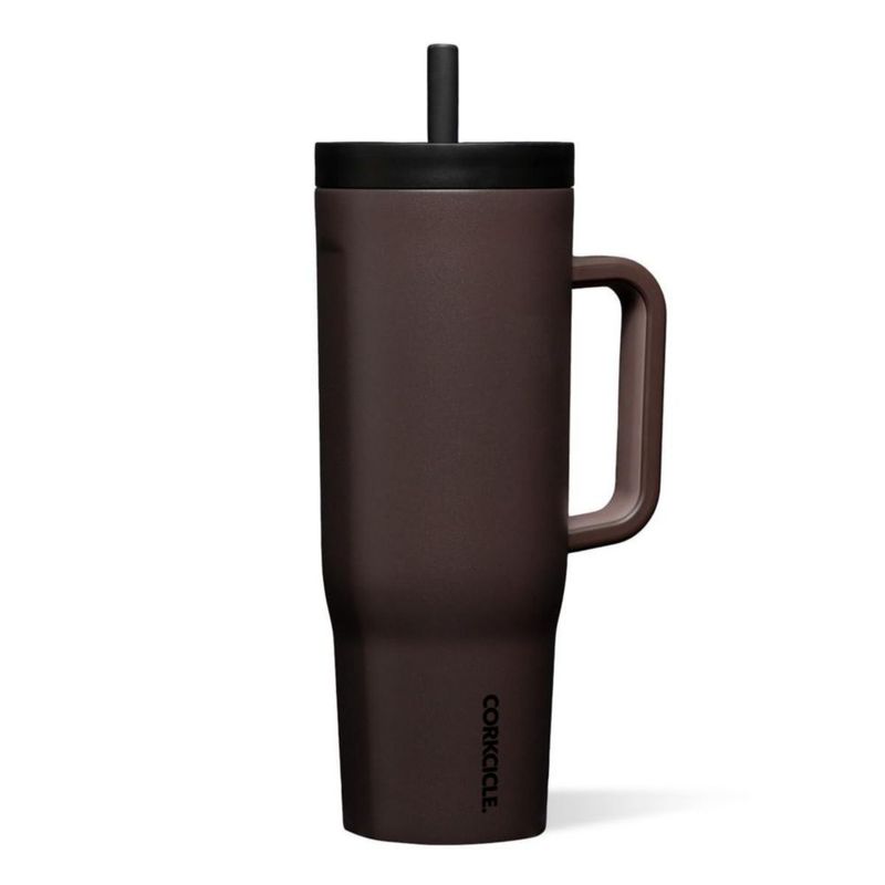 Vaso Térmico Corkcicle Cruiser 12 L Cacao con Asa y Pajilla