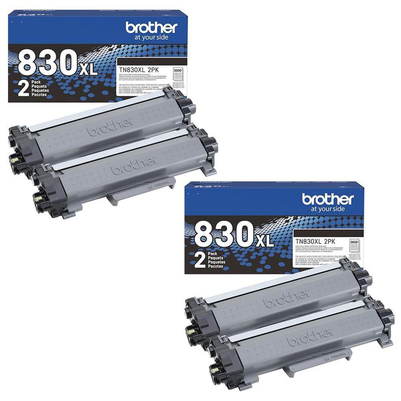 Tóner Brother TN830XL 2PK Negro de alto rendimiento