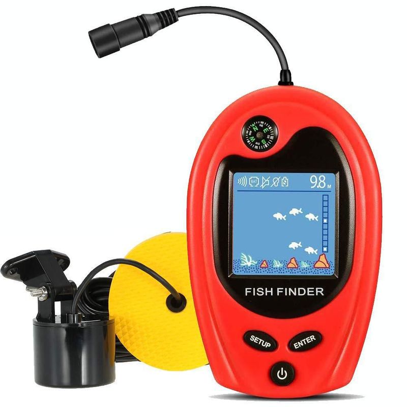 Sonda de pesca portátil LUCKY con cable 100 m y ángulo de haz 45°