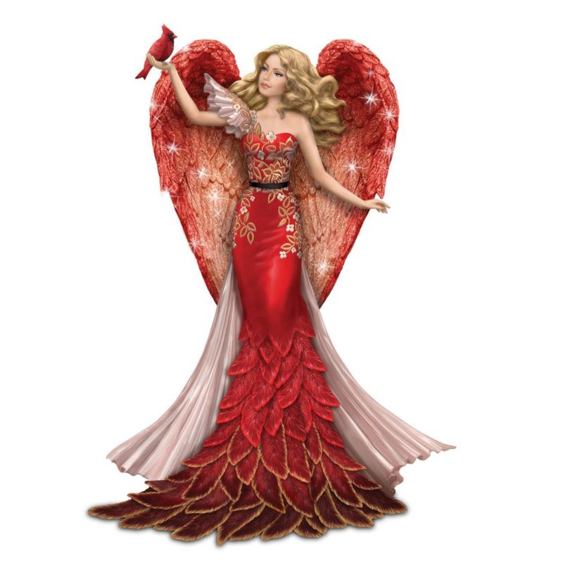 Figurilla The Bradford Exchange 18 cm Ángel y Cardenal