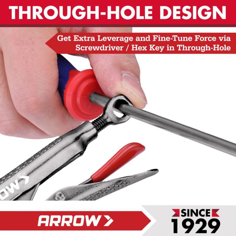 Alicates de bloqueo Arrow Fastener con extractor de tornillos de 13 cm