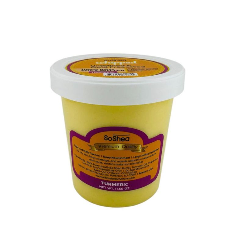 Hidratante Corporal SoShea Manteca de Karité Batida con Cúrcuma 326 ml