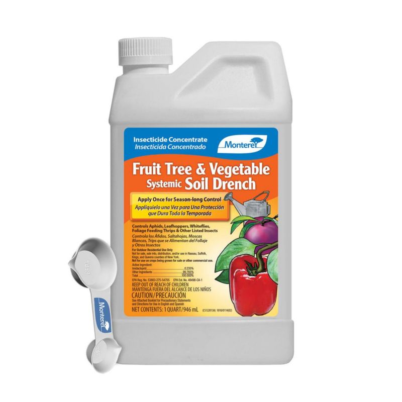 Pesticida Monterey 946 ml para Frutas y Verduras – Aplicación al Suelo