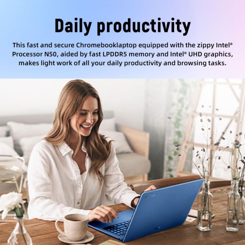 Chromebook ASUS 156" Celeron N50 128 GB 4 GB Azul