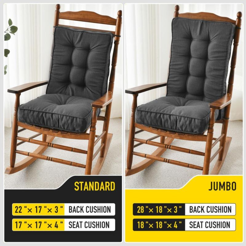 Almohada SUNROX 71 cm/46 cm Conjunto de Cojines para Silla Mecedora