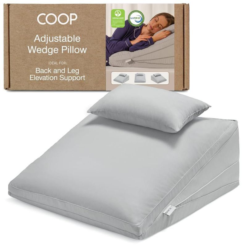 Almohada Cuña Ajustable de Espuma de Memoria – Coop Home Goods