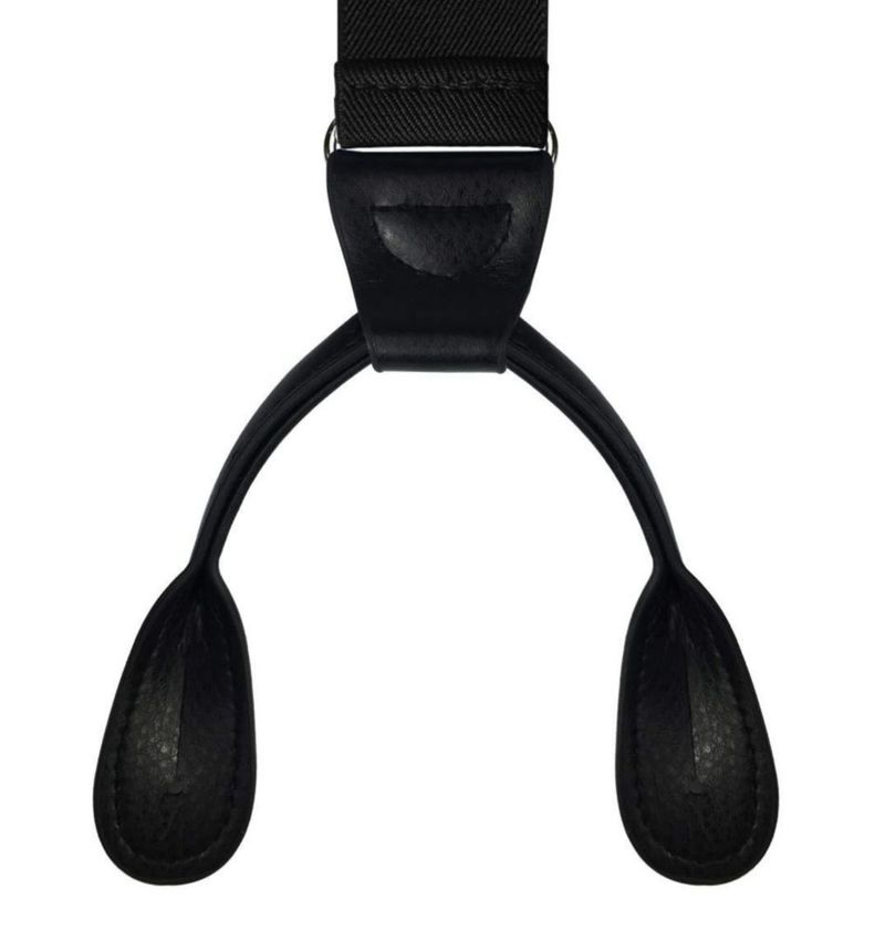 Tirantes Moulen de 35 cm de ancho con extremo de botón negro