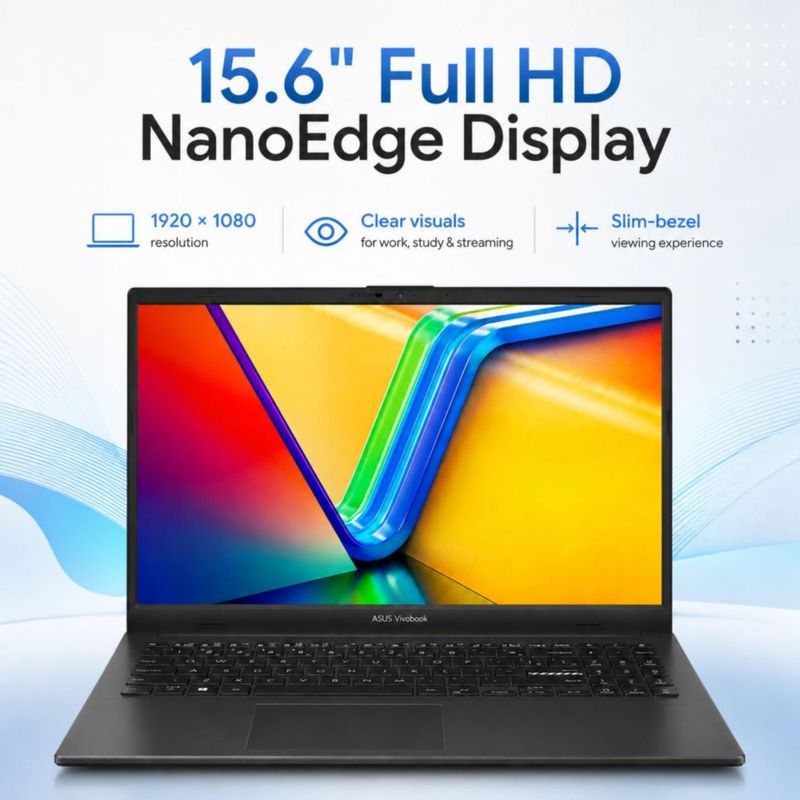 Portátil ASUS Vivobook Go 156" Ryzen 5 8 GB 1 TB SSD