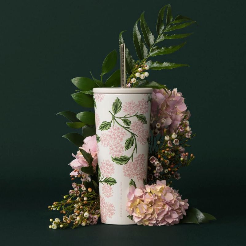 Vaso térmico con pajilla Corkcicle 680 ml Rosa Hortensia