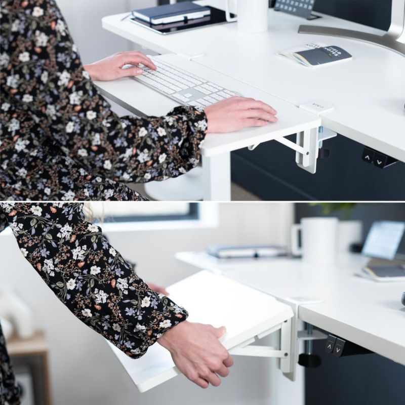 Extensor de Escritorio VIVO 61x30 cm Blanco Plegable