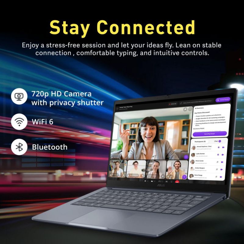 Chromebook ASUS CX14 14" 4 GB 224 GB Gris Crepúsculo