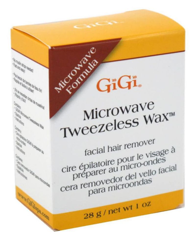 Cera GIGI para microondas sin tiras 28 g (paquete de 2)