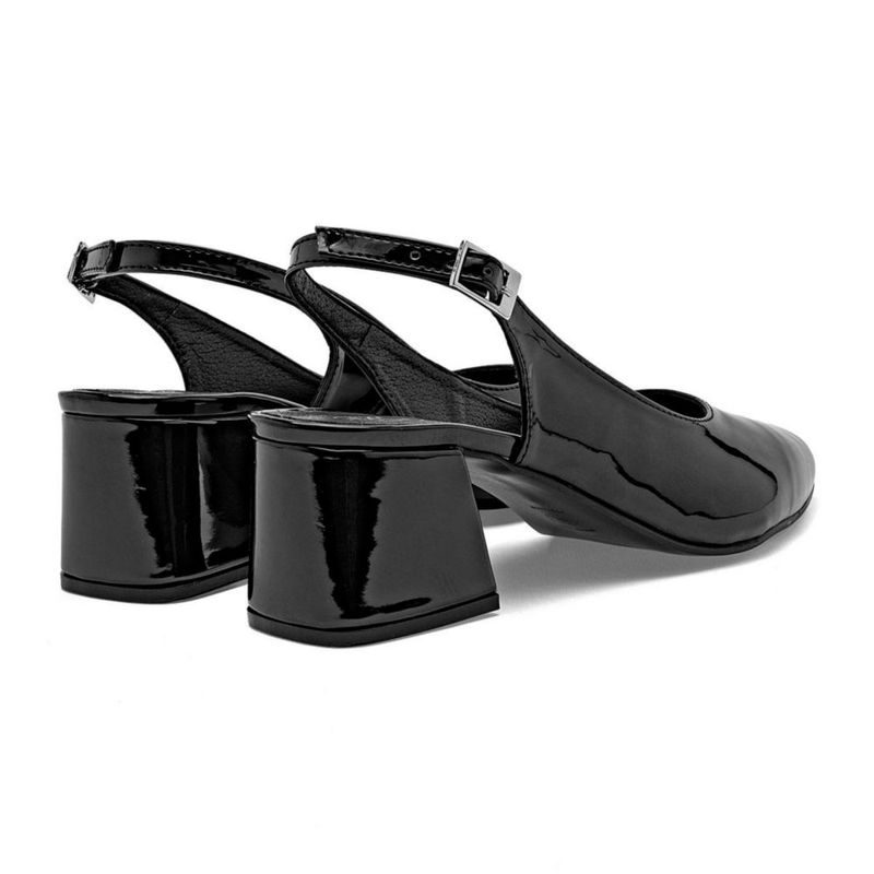 Mariana valle zapatilla para mujer negro charol cod 147371-E
