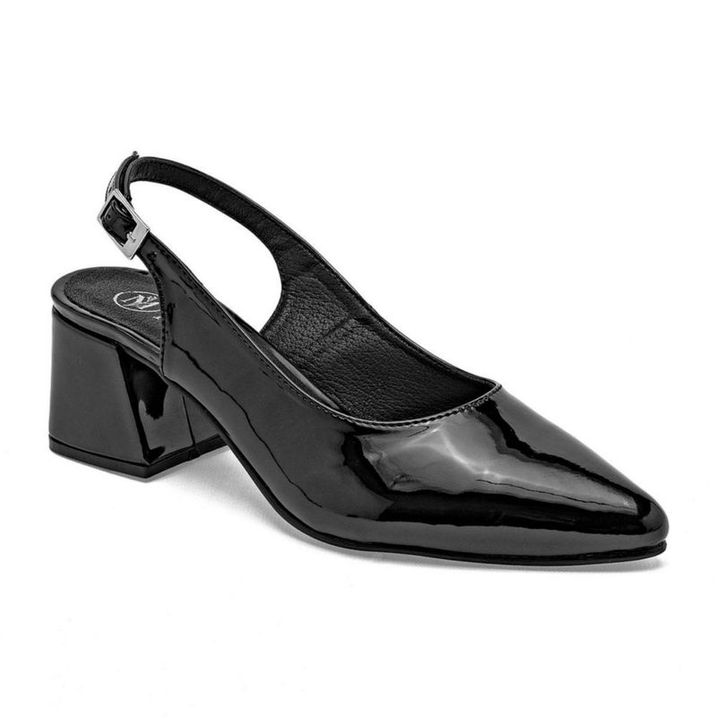 Mariana valle zapatilla para mujer negro charol cod 147371-E