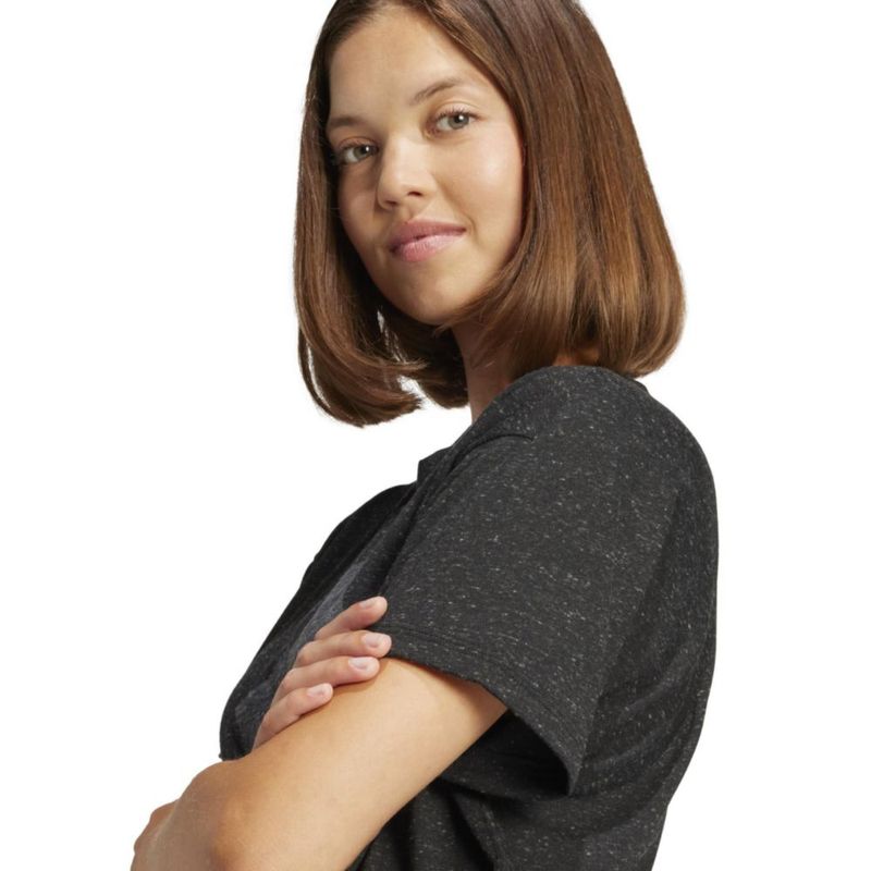Camiseta adidas Winners negra/blanca talla grande para mujer