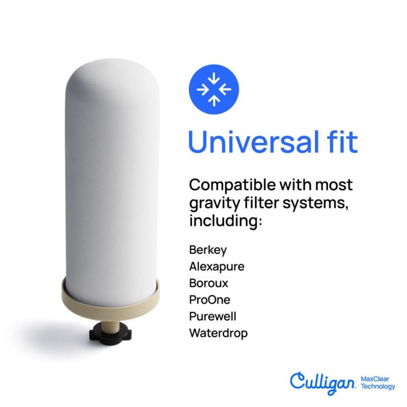 Filtro de agua Culligan MaxClear de 7 pulgadas cerámico y de carbón paquete de 6