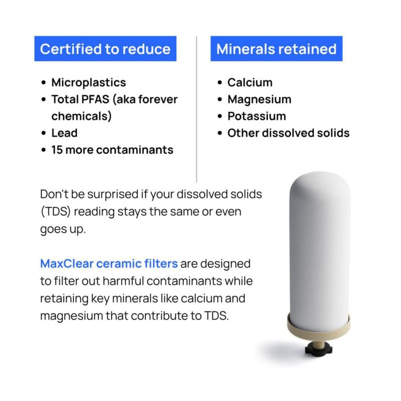 Filtro de agua Culligan MaxClear de 7 pulgadas cerámico y de carbón paquete de 6